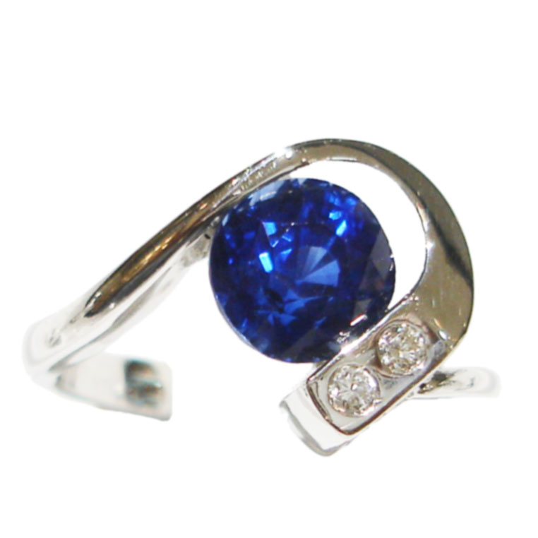 Saphire Rings on Blue Sapphire Ring